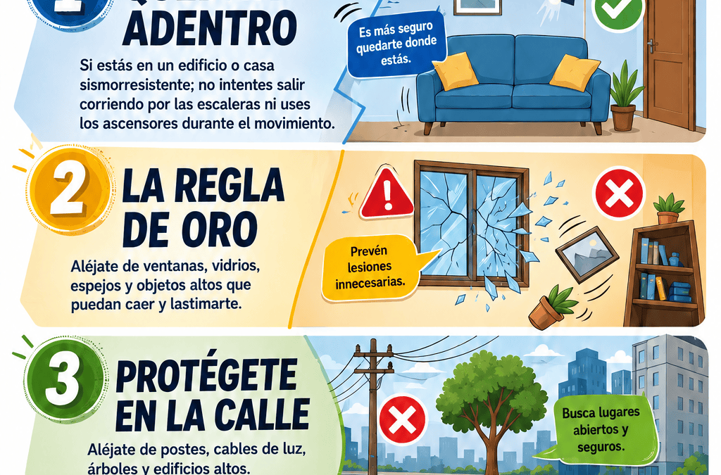 ¿Sabes cómo actuar durante un sismo? La prevención es nuestra mejor herramienta
