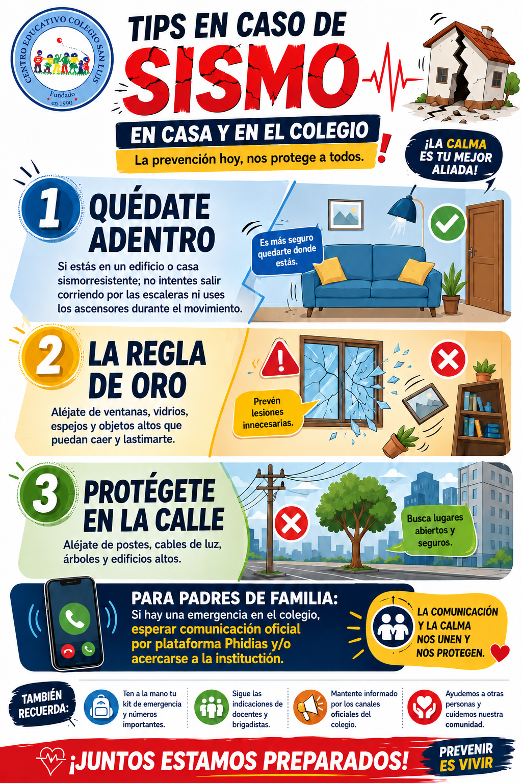 ¿Sabes cómo actuar durante un sismo? La prevención es nuestra mejor herramienta